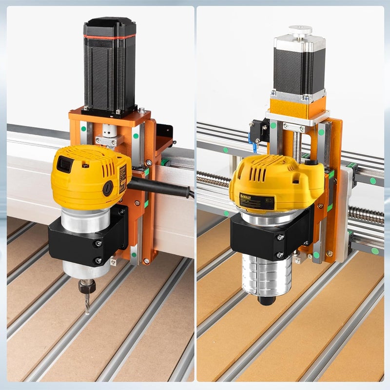 FoxAlien 69mm Aluminum CNC Spindle Holder Z-clamp for Masuter Pro, Masuter 3S, Masuter 3, 4040-XE CNC Router Machines Compatible with DWP611 - Image 5